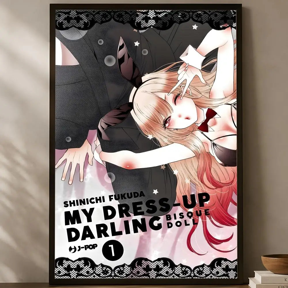 My Dress-Up Darling Self-Stick HD Wall Art Poster | Anime Decor Anime Wall Poster Axl White02 15X20cmNoframe