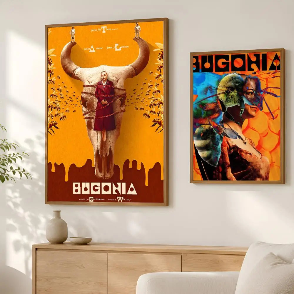 Bugonia Movie Poster Self-Stick HD PVC Waterproof Wall Art Movie Wall Poster Axl