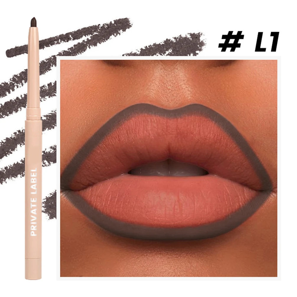Vegan Waterproof Matte Lip Liner – Long-Lasting Nude Lip Pencil Matte Lip Liner Axl