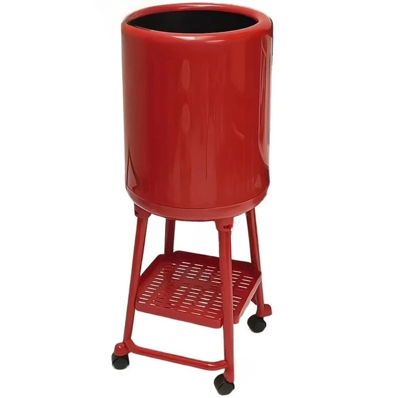 Large Round Trash Can with Wheels – Kitchen & Bathroom Bin Wheeled Trash Can Axl