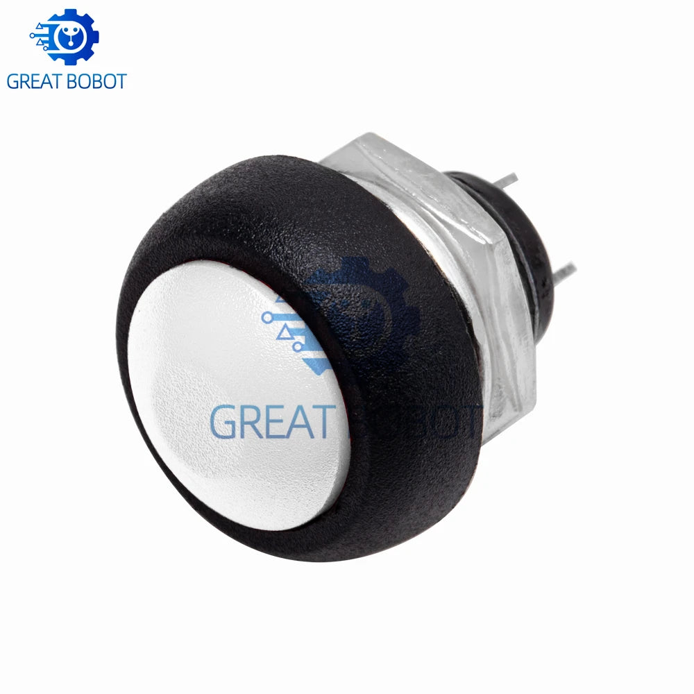 5-Pack 12mm Waterproof Momentary Push Button Switch PBS-33B Push Button Switch Axl