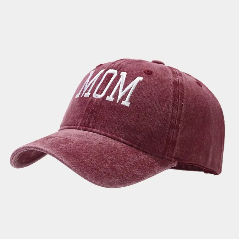 DAD MOM Embroidery Cotton Baseball Cap – Unisex Snapback Hat Embroidered Baseball Cap Axl