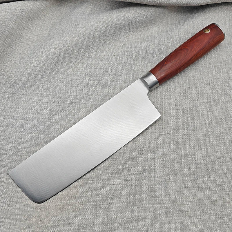 Nakiri Chef Knife – Carbon Steel Blade & Wood Handle Chef Kitchen Knife Axl nakiri Knife