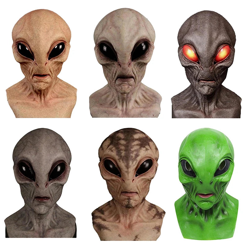 Alien Full Head Latex Mask – Halloween Cosplay Costume Prop Halloween Costume Mask Axl