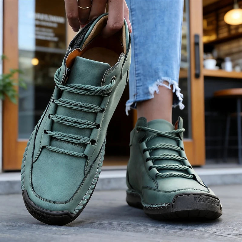 Women's Waterproof Mid-Top Retro Sneaker Boots | ZULIWAGN Mid-Top Sneaker Boots Axl army green 37