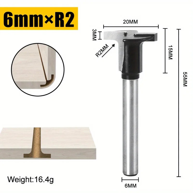 R2 Arc Forming Router Bit – 1/4" Shank for Wood & Cabinet Router Bit Axl 6xR2