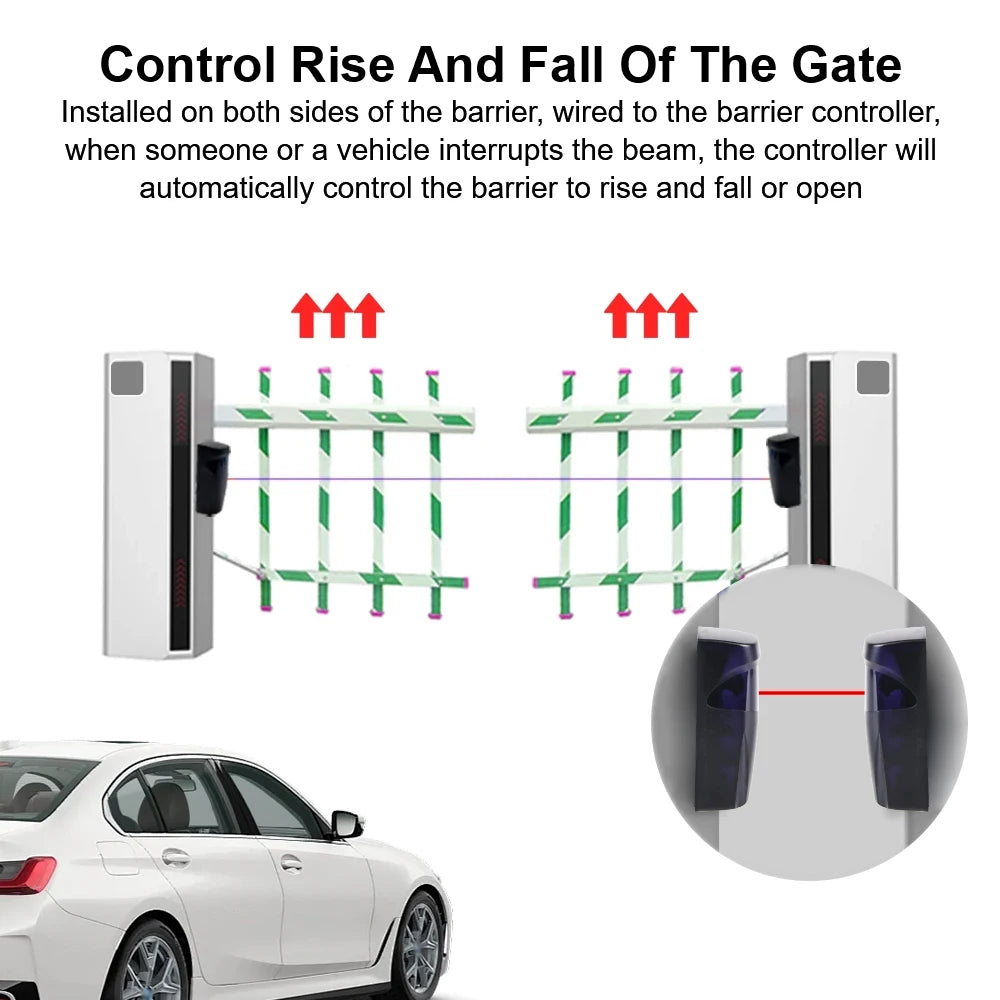 12-24V Infrared Photocell Sensor for Automatic Gate & Garage Infrared Gate Sensor Axl