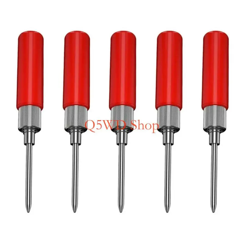 5-Pack Multimeter Test Probes – 2mm Tips, 4mm Banana Connectors Multimeter Test Probes Axl Short Red CN