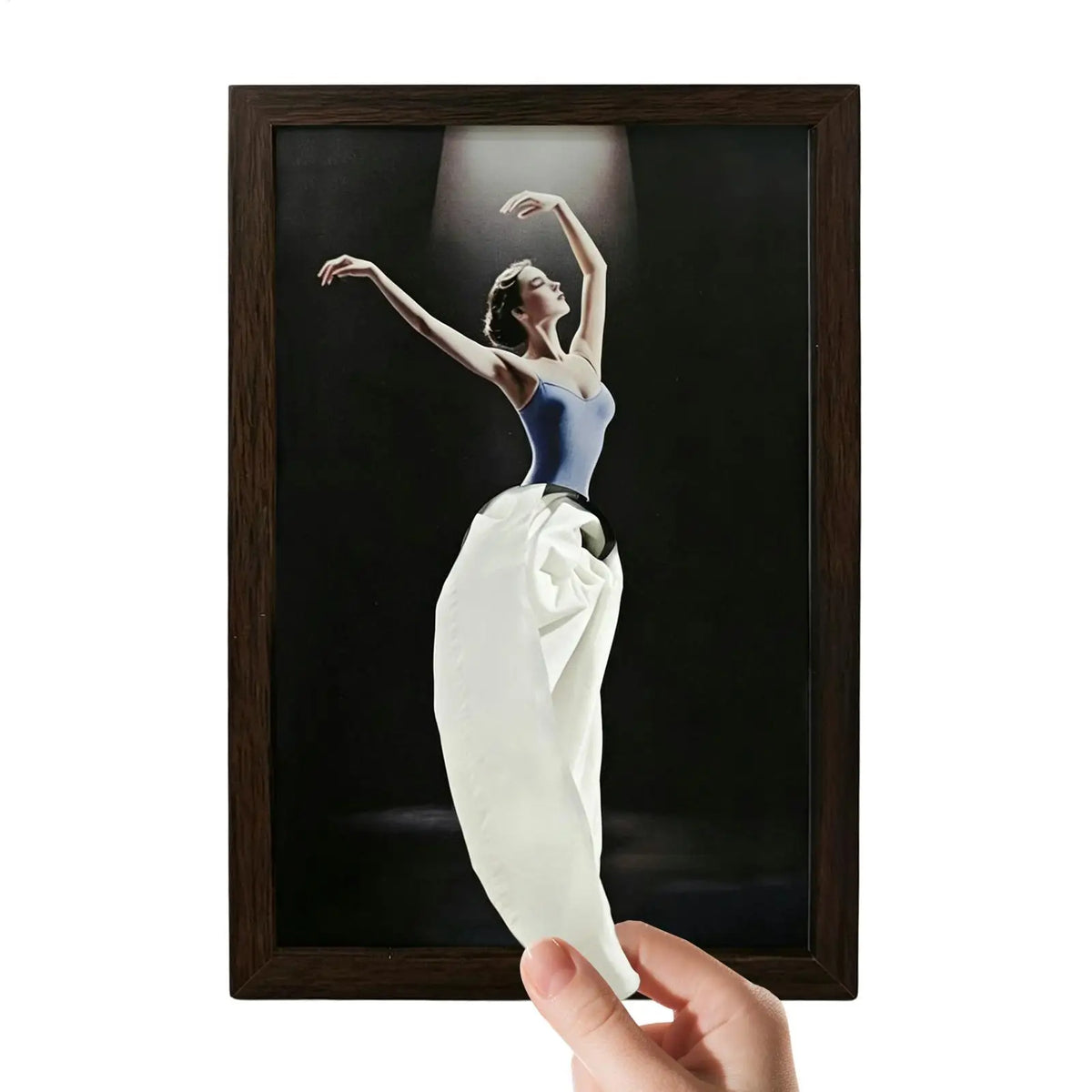 Wooden Ballet Dancer Tissue Box – Elegant Ballerina Dispenser Tissue Box Cover Axl