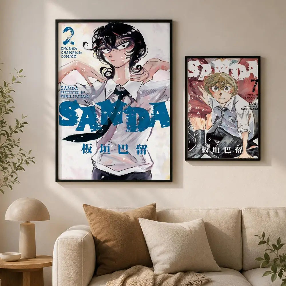 Anime SANDA HD Waterproof Self-Adhesive Wall Poster | Room Decor Anime Wall Poster Axl