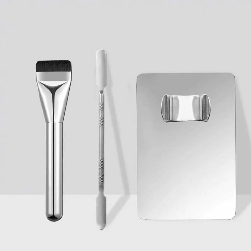 Foundation Brush Mixing Palette & Spatula Set – Makeup Tools Makeup Mixing Tools Axl A4