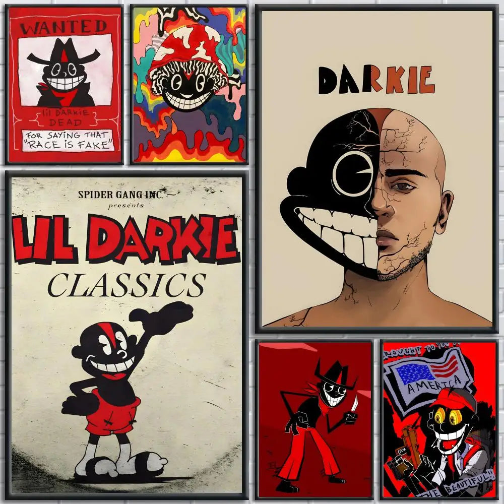 Lil Darkie Rapper Poster Removable Wall Art Decal – Home Décor Wall Art Poster Axl