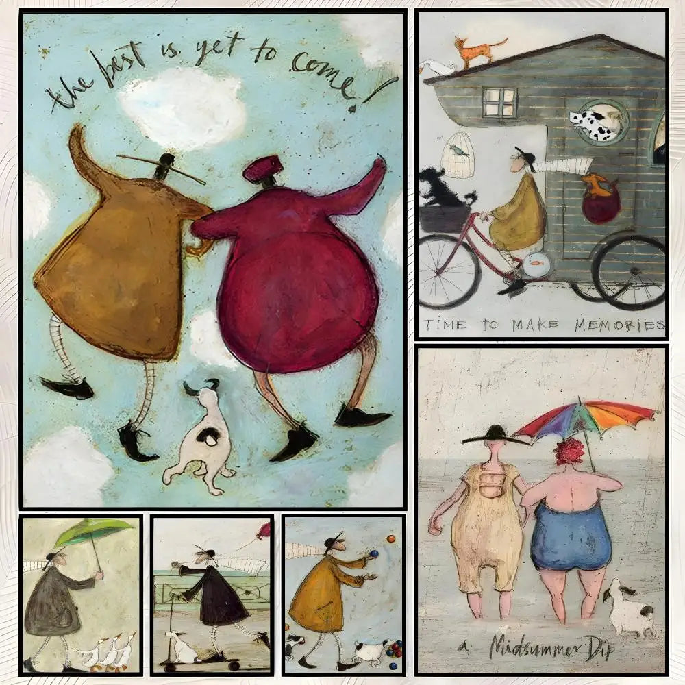 Sam Toft Wall Art Poster – Self-Stick Waterproof Home Decor Wall Art Poster Axl