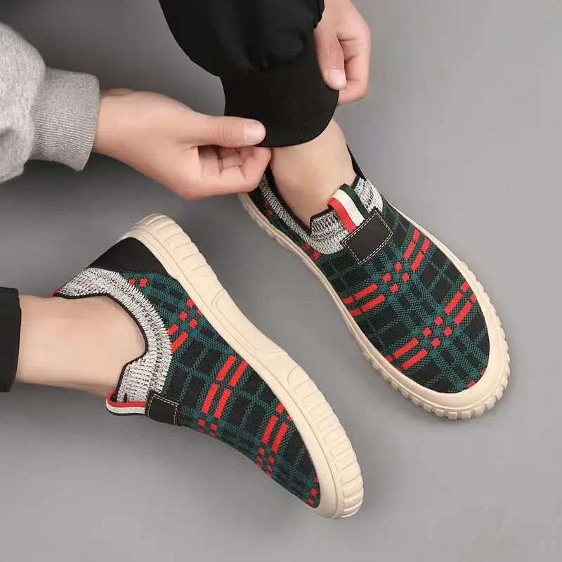 Men's Slip-On Mesh Sock Sneakers – Breathable Casual Shoes Slip-On Sneakers Axl
