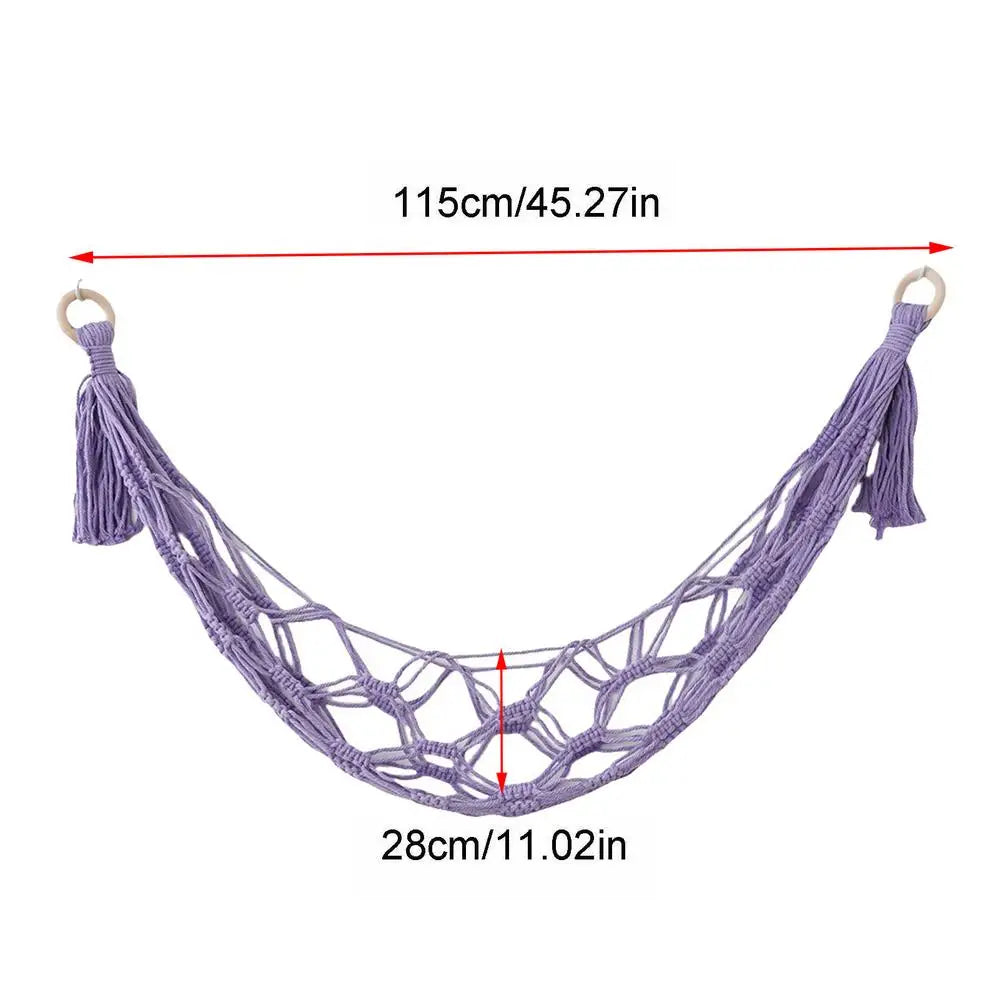 Stuffed Animal Hammock Wall Corner Toy Net Storage Holder Toy Storage Hammock Axl Purple