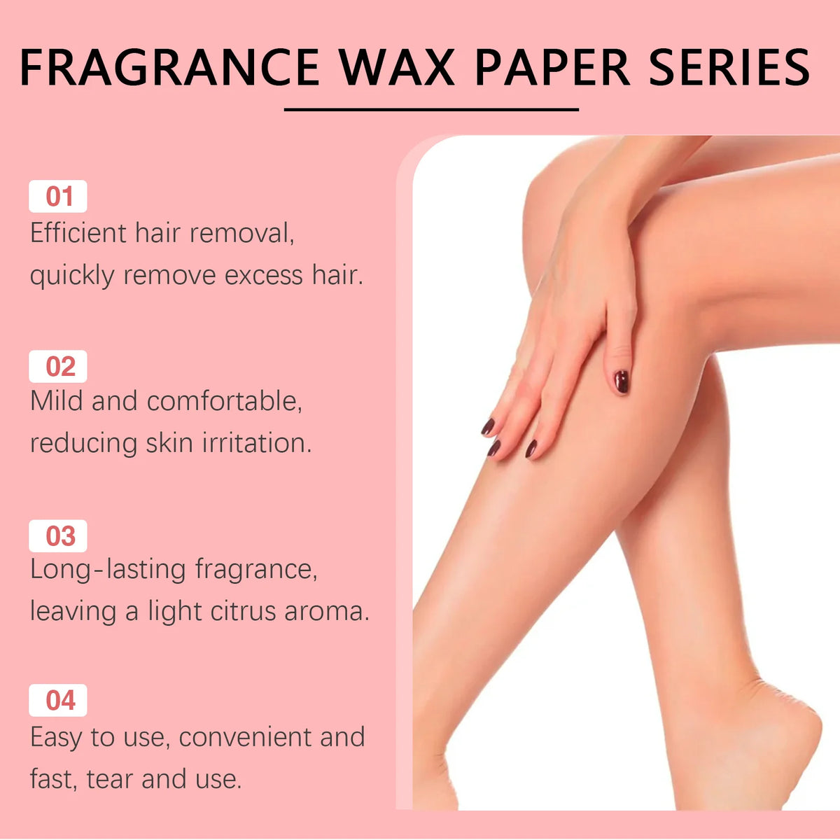 30-Pack Cold Wax Strips – Face, Leg & Underarm Hair Removal Wax Hair Removal Strips Axl