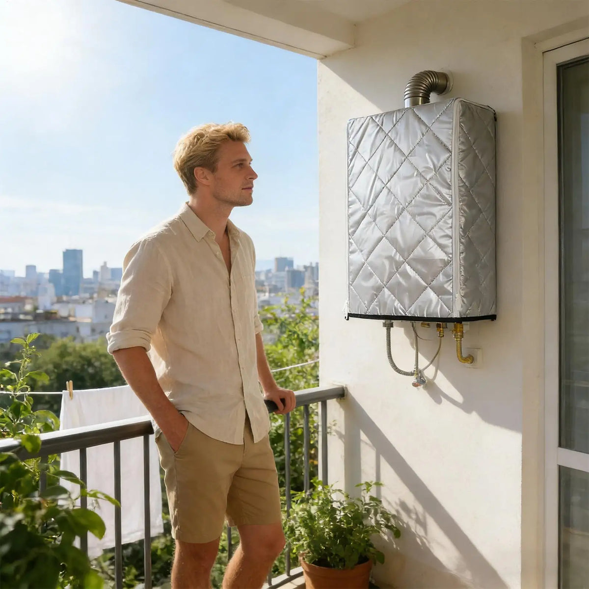Water Heater Insulating Cover – Dustproof, Oil-Resistant Blanket Water Heater Cover Axl