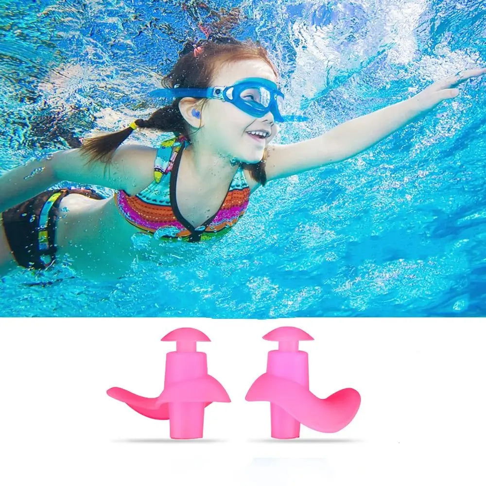 Silicone Swimming Earplugs – Waterproof Ear Plugs with Storage Box Swimming Earplugs Axl
