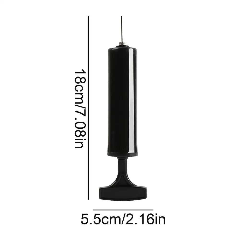 Handheld Sports Ball Pump with Needle – Soccer & Basketball Sports Ball Pump Axl Black