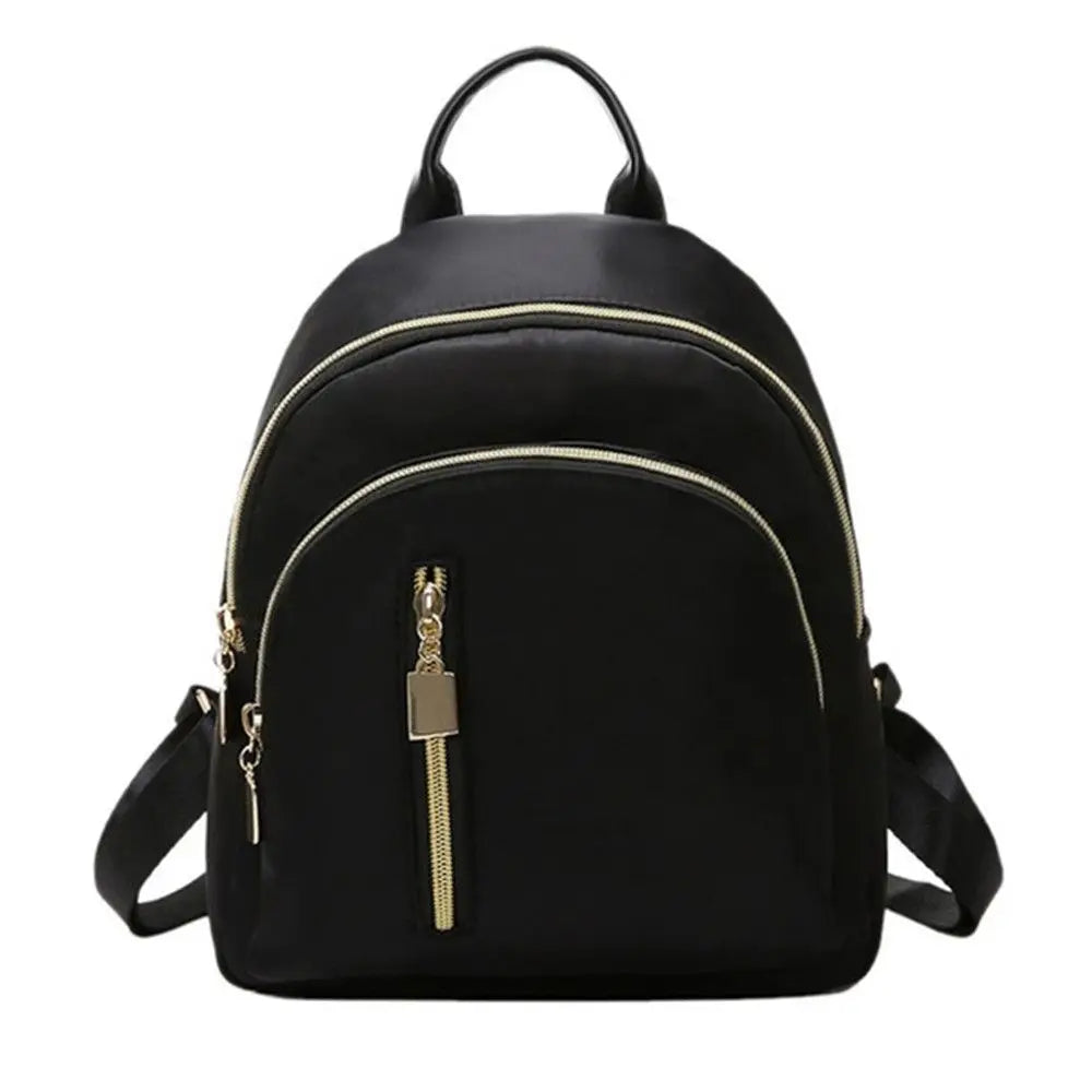 Women's Mini Oxford Backpack – Cute Shoulder Bag for Travel Mini Backpack Axl black