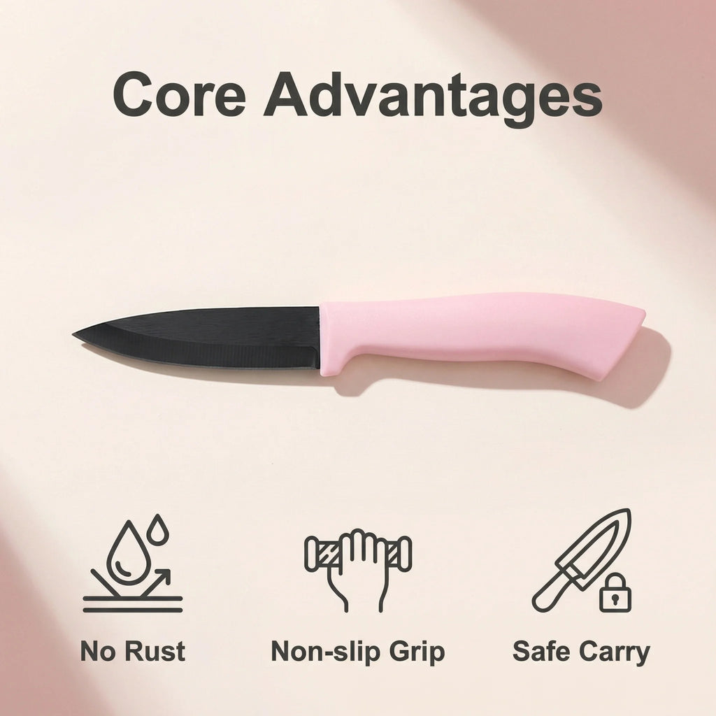 4-Inch Ceramic Paring Knife – Rust-Free Fruit & Baby Food Knife Ceramic Paring Knife Axl