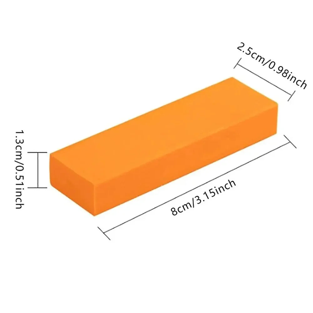 Stainless Steel Stain Eraser – Rubber Magic Cleaning Tool Kitchen Cleaning Eraser Axl Orange 8x2.5x1.3cm