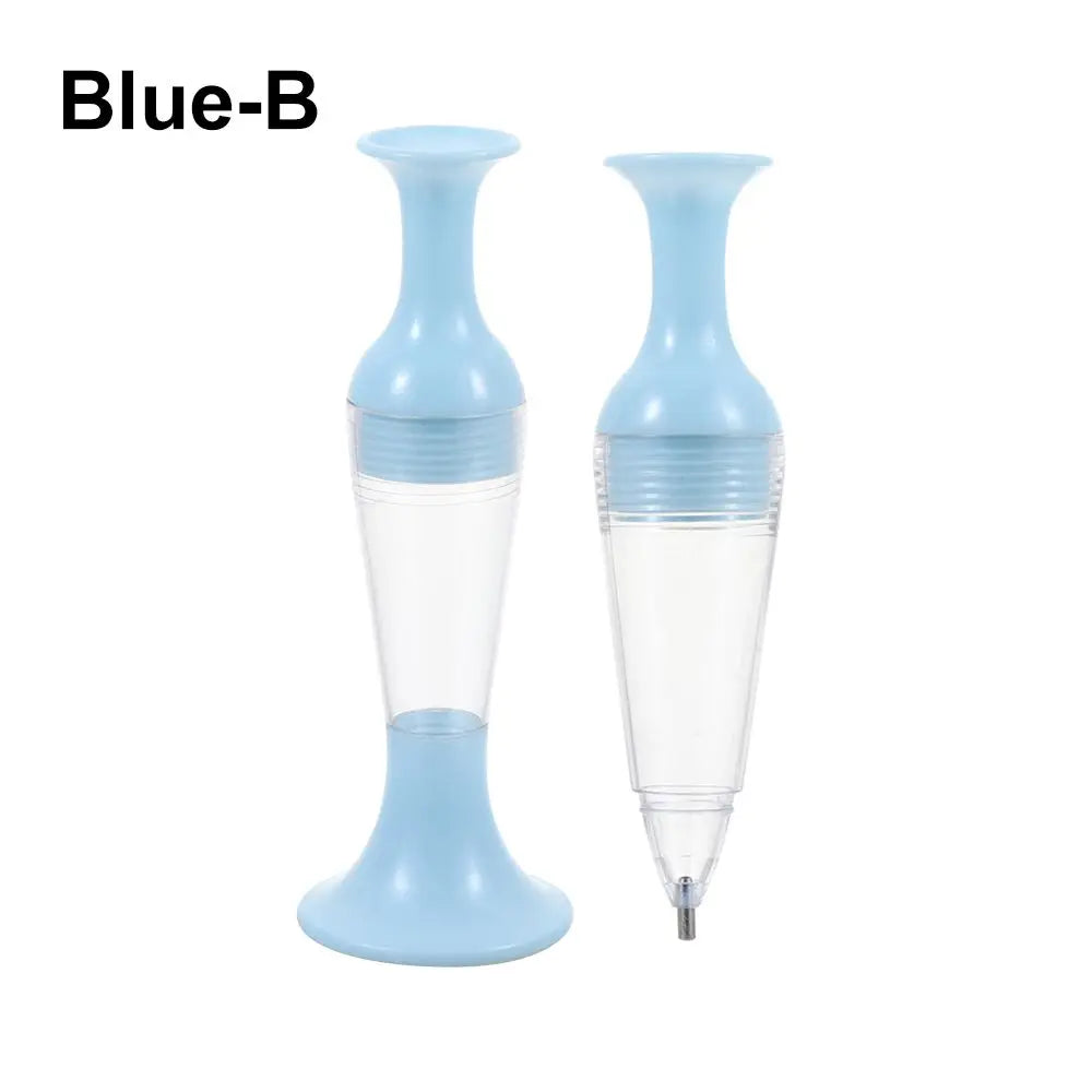 5D Diamond Painting Point Drill Pen – Flower Pot Design Tool Diamond Painting Pen Axl blue-B