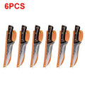 InLeung Handmade Stainless Steel Boning & Cleaver Chef Knife Chef Kitchen Knife Axl C Knife 6PCS