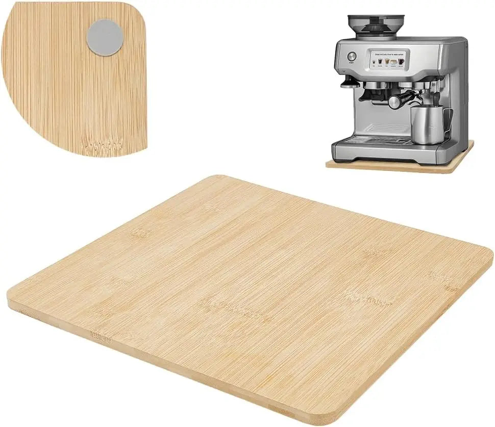 Bamboo Sliding Tray for Coffee Machine | Non-Slip Kitchen Tray Kitchen Appliance Tray Axl AECH04-16708