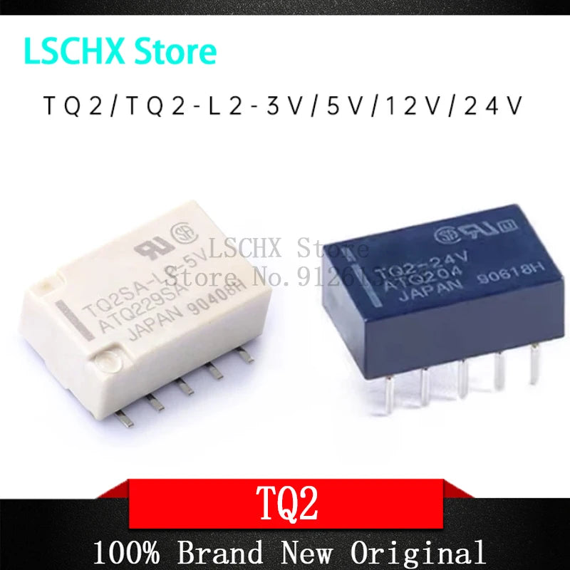 TQ2SA-L2 Signal Relay 3V 5V 12V 24VDC 10-Pin PCB Mount PCB Signal Relay Axl TQ2SA-5V-Z