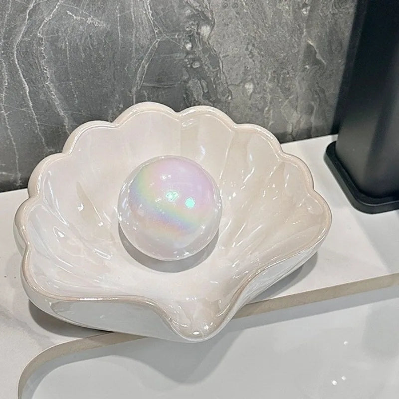 No-Drill Soap Dish with Auto Drainage – Modern Plastic Soap Box Soap Dish Axl