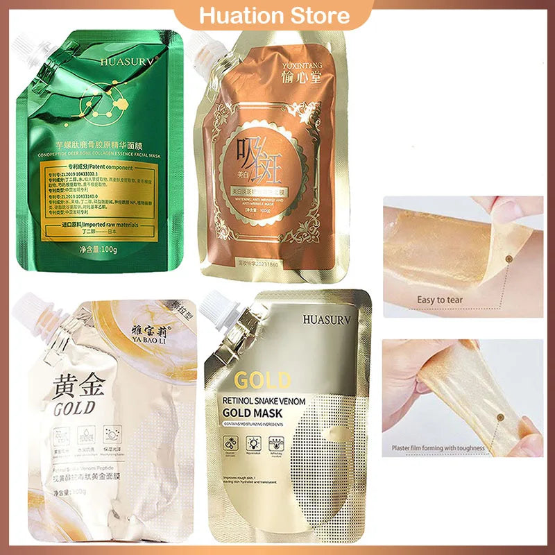 Retinol Gold Peel Mask – Brighten, Firm & Moisturize Skin Peel Face Mask Axl