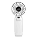 5-Speed USB Rechargeable Neck Hanging Portable Fan | Silent Neck Hanging Fan Axl White