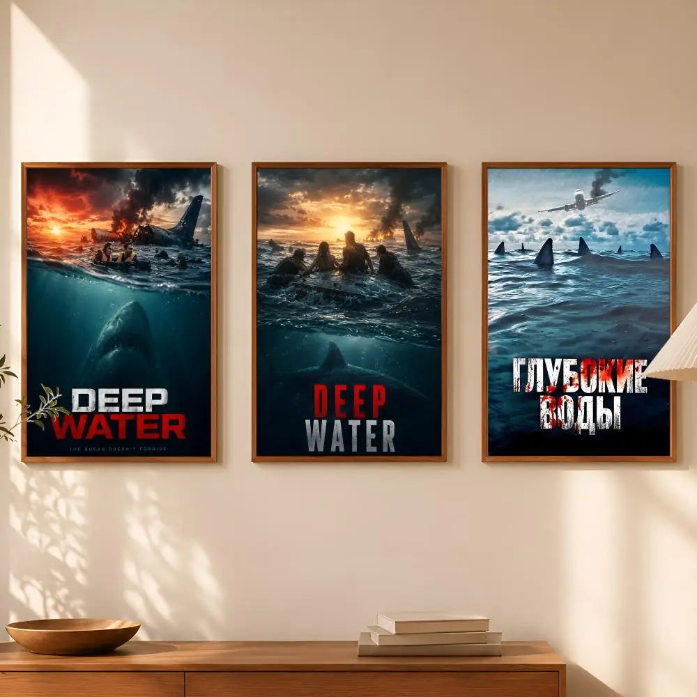 Deep Water Movie Poster – Self-Stick HD PVC Waterproof Wall Art Wall Art Poster Axl