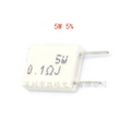 5W Cement Power Resistors 5% Tolerance – 5 Pack | 0.1Ω–10KΩ Cement Power Resistor Axl 0.05R