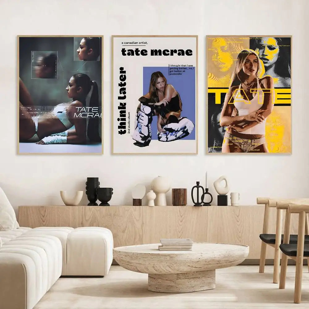 Tate McRae HD Poster – Self-Adhesive Waterproof Wall Art Wall Art Poster Axl
