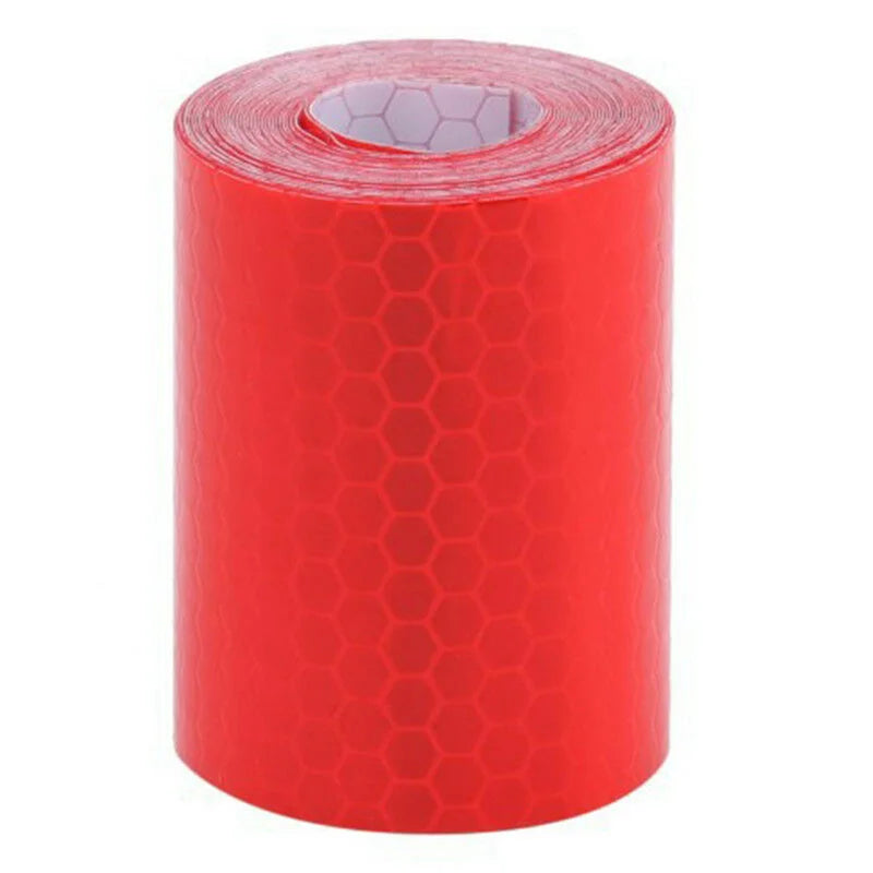 Car Truck Reflective Safety Warning Tape 1m×5cm Self-Adhesive Reflective Safety Tape Axl Red