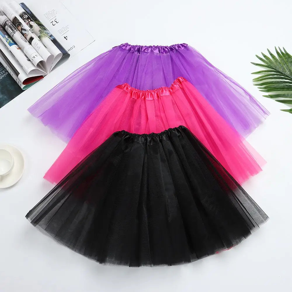 Women's Lolita Tutu Petticoat Skirt – Puffy Ballet Dance Mini Tutu Petticoat Skirt Axl