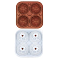 Football Ice Cube Mold – 4-Grid Silicone Tray with Lid | KEMORELA Silicone Ice Cube Mold Axl Coffee Brown