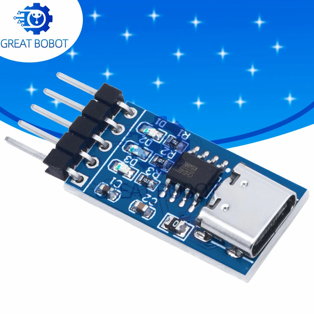 USB Type-C to TTL CH340N Serial Adapter Module 5V/3.3V USB Serial Adapter Axl Default Title