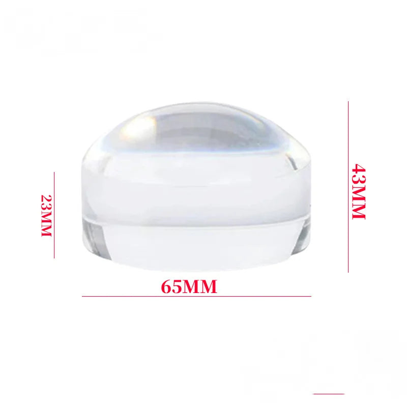 65mm HD Acrylic Dome Reading Magnifier – Paperweight Style Dome Magnifier Axl