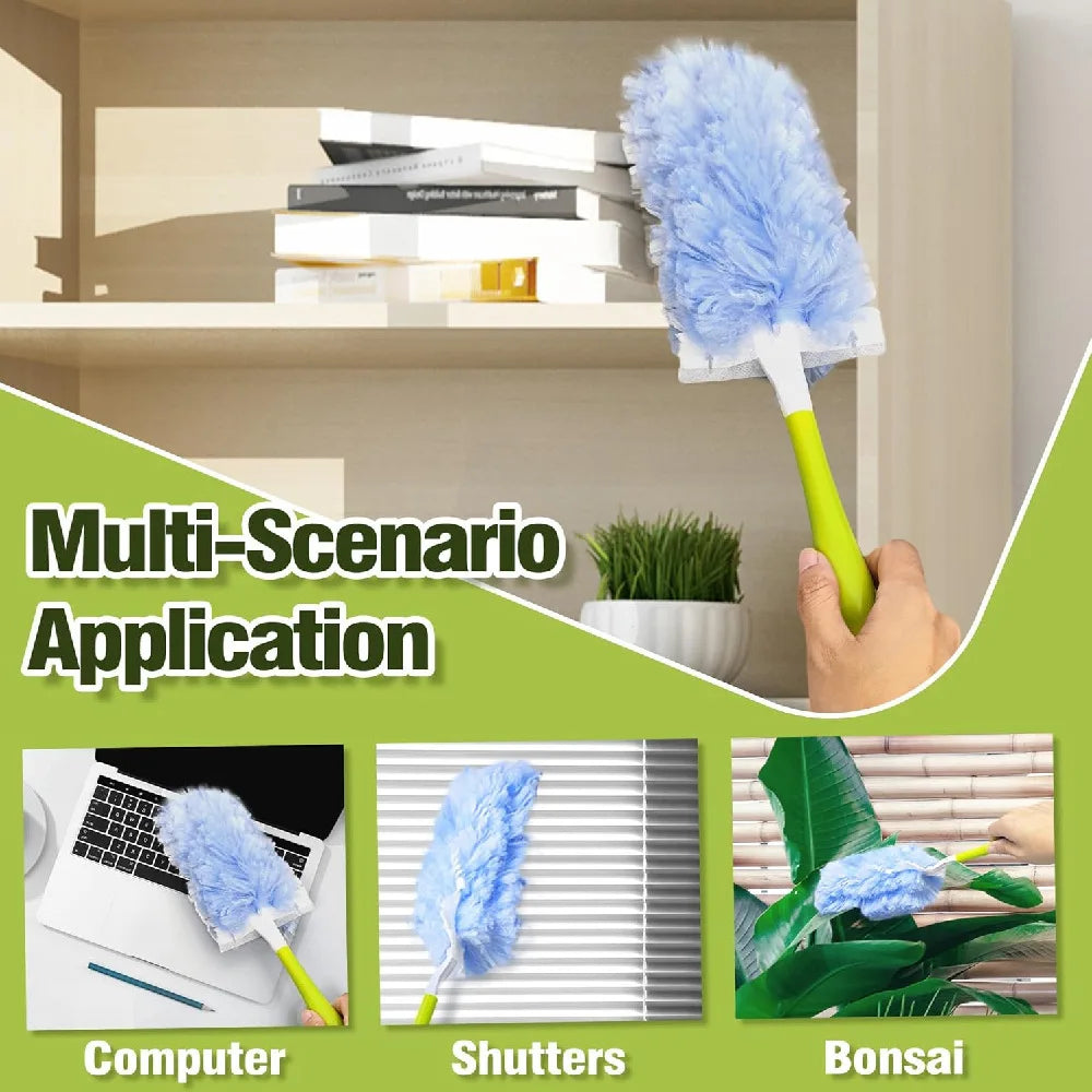 Microfiber Duster Refills 10-Pack – 360° Rotating, Unscented Duster Refills Axl
