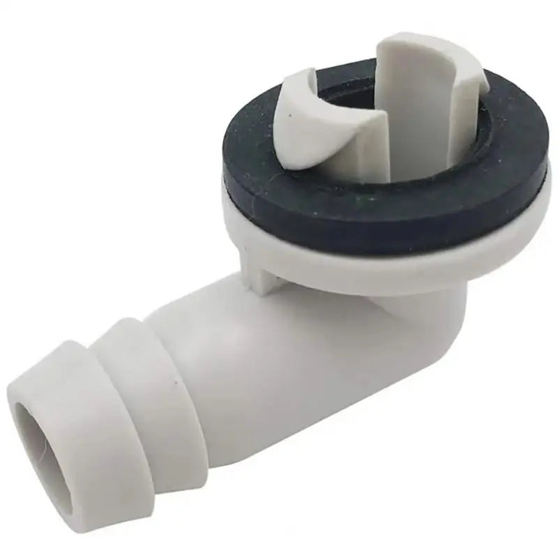 AC Drain Connector 15mm Plastic Elbow with Rubber Seal Ring AC Drain Fitting Axl