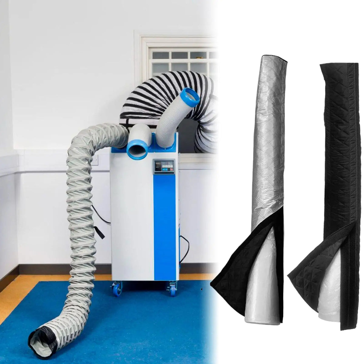 Portable AC Exhaust Hose Cover – Insulation Dust Sleeve AC Hose Cover Axl
