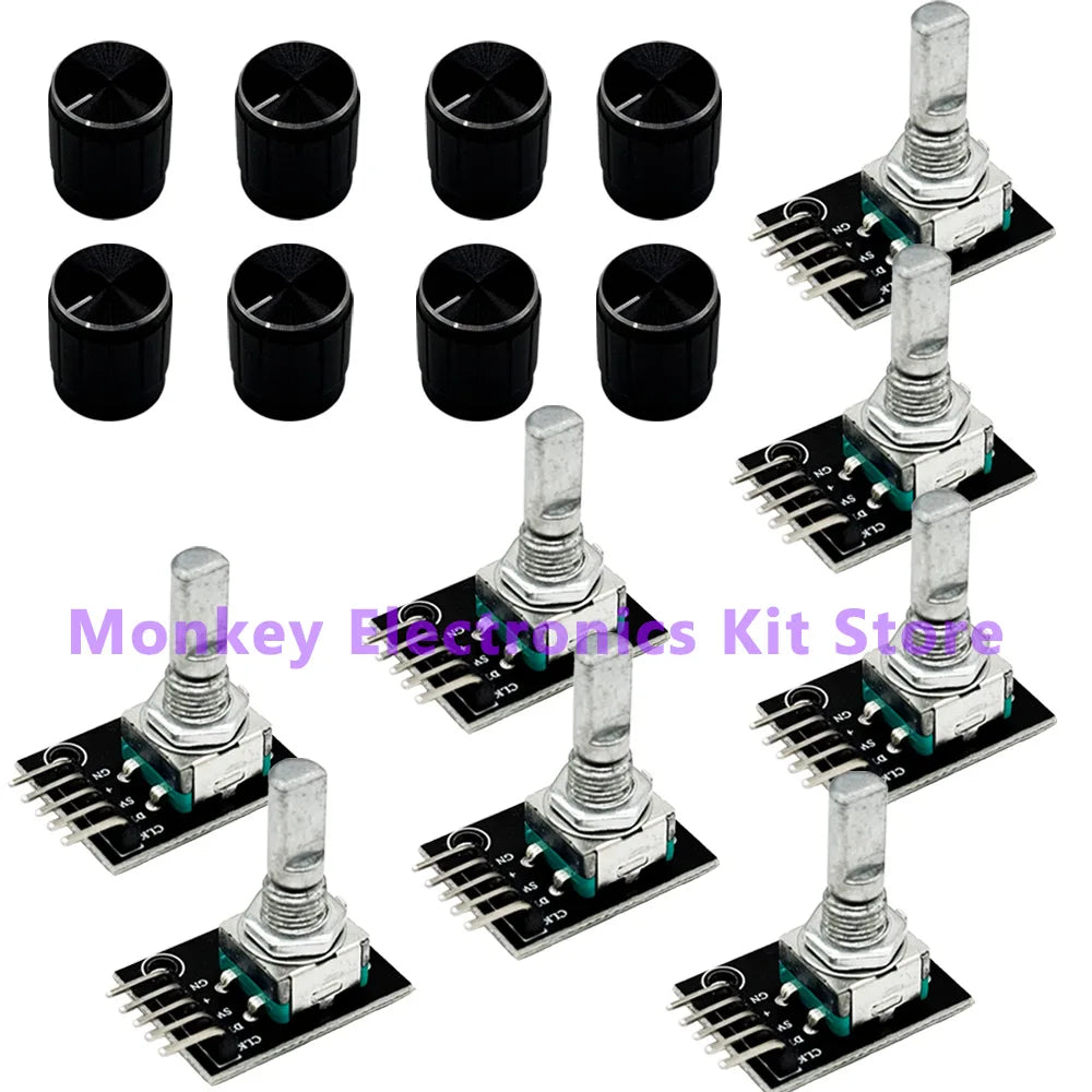 KY-040 Rotary Encoder Module with Knob Cap 5V – 1 to 8 PCS Rotary Encoder Module Axl 8 PCS