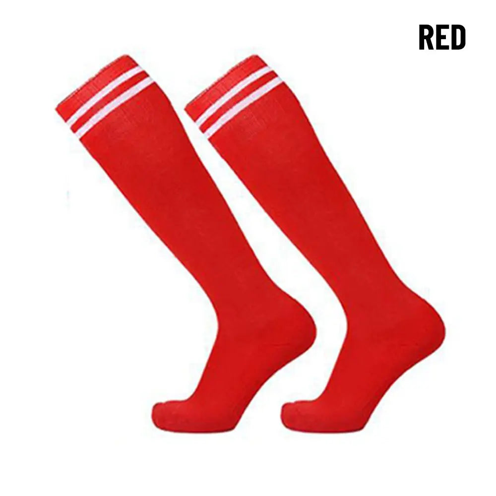 Kids Non-Slip Grip Football Socks – Breathable Sports Socks Kids Football Socks Axl red