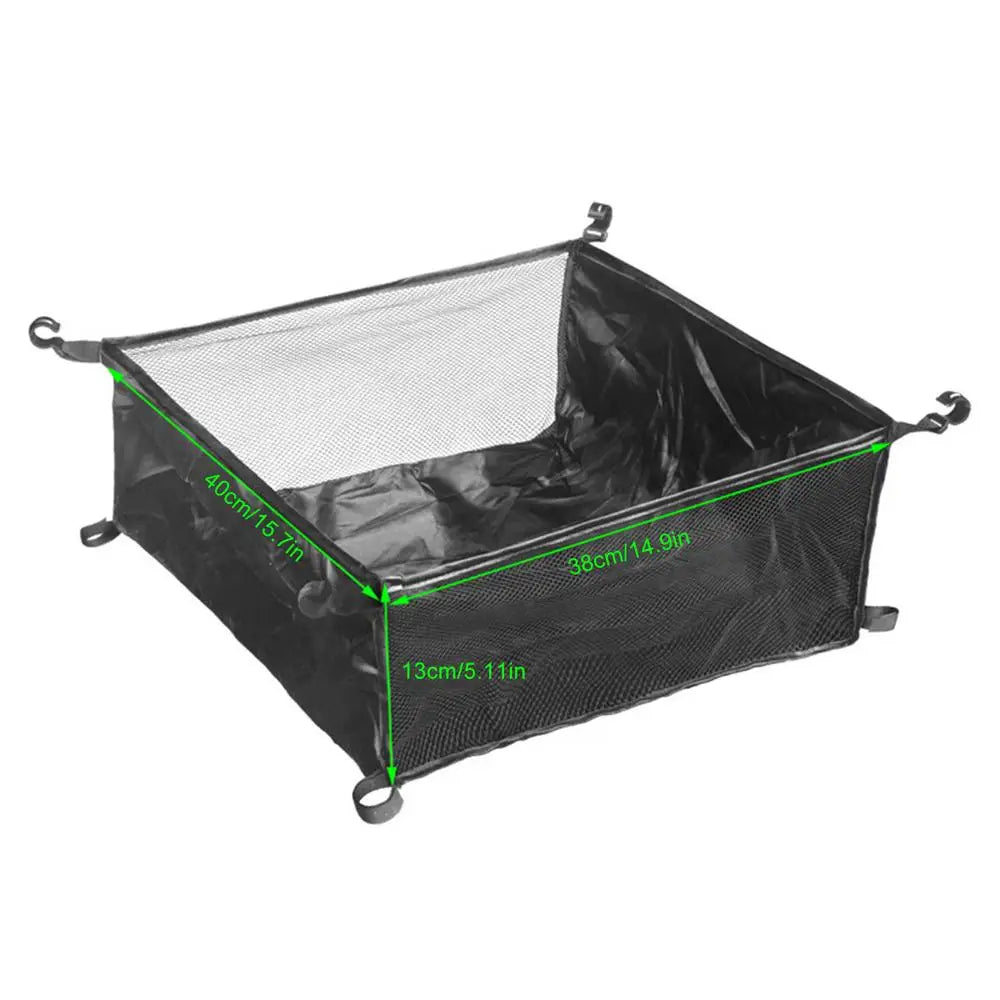 Hangable Under Table Storage Bag – Camping Picnic Organizer Camping Table Organizer Axl Square net bag