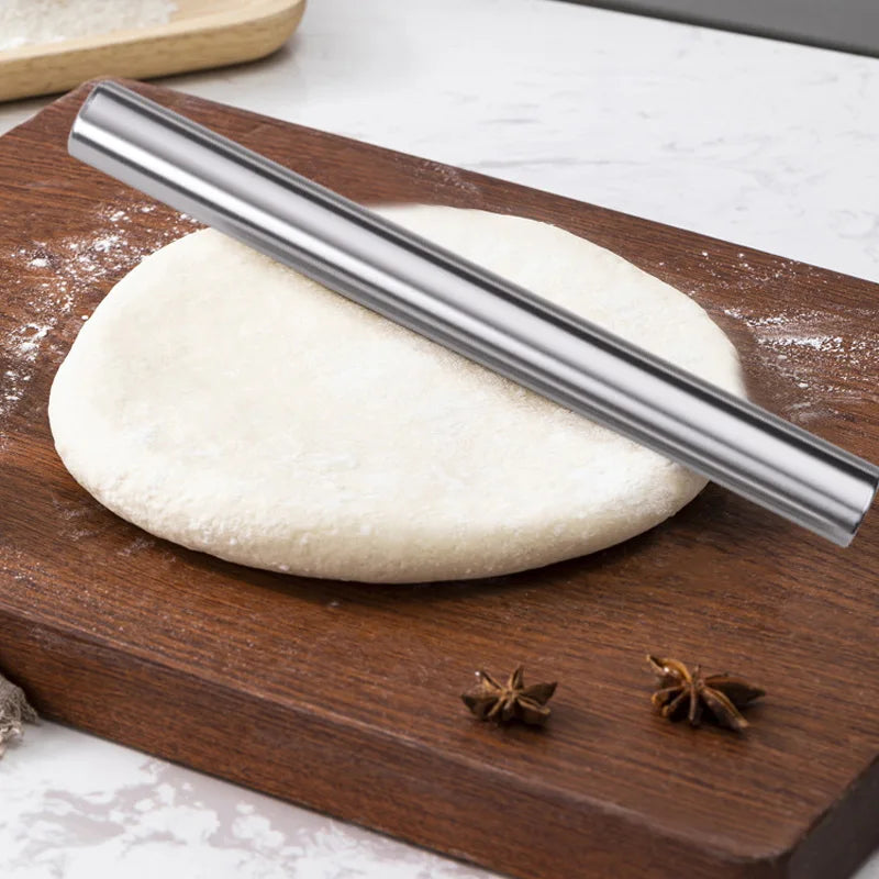 Stainless Steel Rolling Pin – Non-Stick Pastry & Pizza Roller Rolling Pin Axl