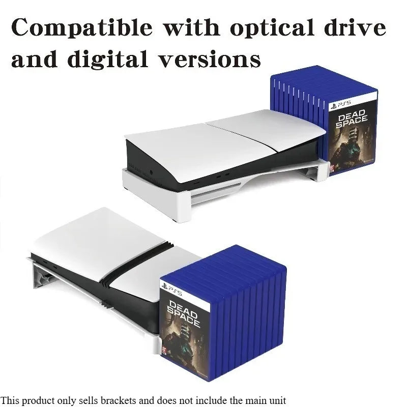 PS5 Slim & Pro Horizontal Stand – Holds 12 Game Discs Console Stand Axl