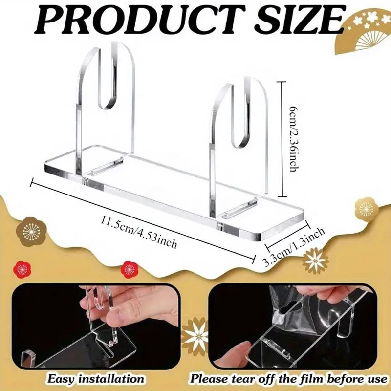 Acrylic Fan Display Stand – Foldable Holder for Hand Fans Fan Display Stand Axl
